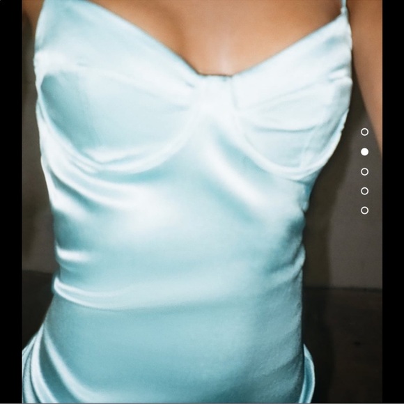 ZARA SATIN EFFECT CORSET DRESS - Picture 2 of 5